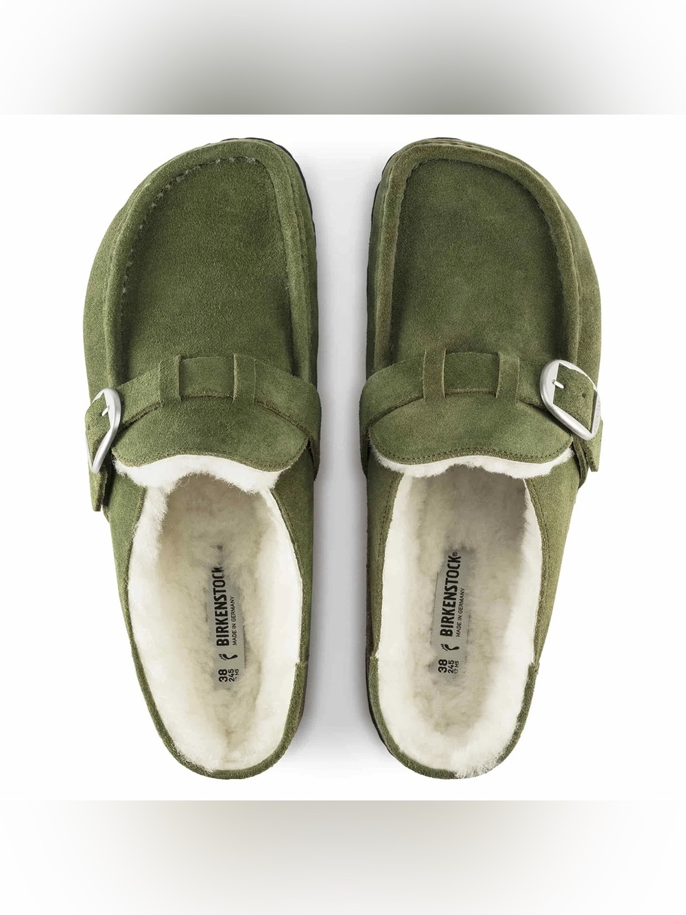 Birkenstock Women’s Sherpa Lined Suede Buckley Clog. Size 39. - Picture 3 of 13